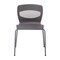 Emma and Oliver Arcana Series Set of 5 Heavy Duty 770 lb. Capacity Ergonomic Polypropylene Stack Chair with Lumbar Support and Steel Frame